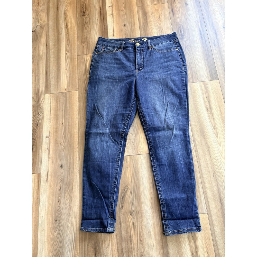 Seven 7 Jeans Women's 16 Tapered Leg Medium Wash Jeans